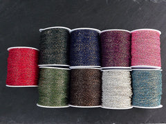 3 x 2mm Grape Purple Gold Diamond Cut Cable Chain, Oval Link Chain, 2 Meters