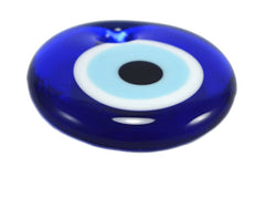 Blue Evil Eye Round Pendant, Handmade Turkish Artisan Nazar, Evil Eye Gift, Amulet, Talisman, 5.5cm