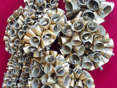 Brass Bell Rustic Cast Raw Brass Tribal Ethnic Bell Pendant, Jewelry Supplies Home Decoration Costume Design - No:5 Bar Clapper - 1pc