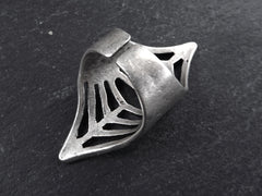 Gladiator Inspired Silver Ethnic Tribal Boho Statement Ring - Authentic Turkish Style