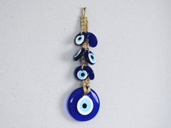 Evil Eye Wall Hanging, Handmade Turkish Artisan Nazar, Evil Eye Gift, Lucky Amulet, 5.5cm