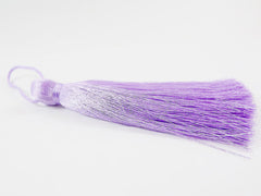 Extra Large Thick Lilac Purple Silk Thread Tassels - 4.4 inches - 113mm - 1 pc