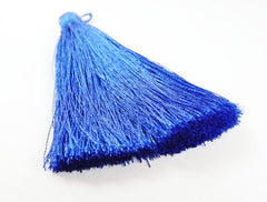 Extra Large Thick Royal Blue Thread Tassels - 4.4 inches - 113mm - 1 pc