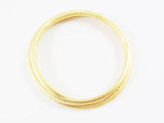 Large Intermingling Round Ring Closed Loop Pendant Connector - 22k Matte Gold Plated - 1 PC