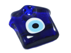 Blue Evil Eye House Pendant, Handmade Turkish Nazar, Evil Eye Gift, Amulet, Talisman, 6cm