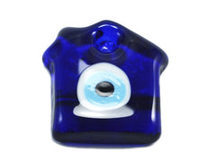 Blue Evil Eye House Pendant, Handmade Turkish Nazar, Evil Eye Gift, Amulet, Talisman, 6cm