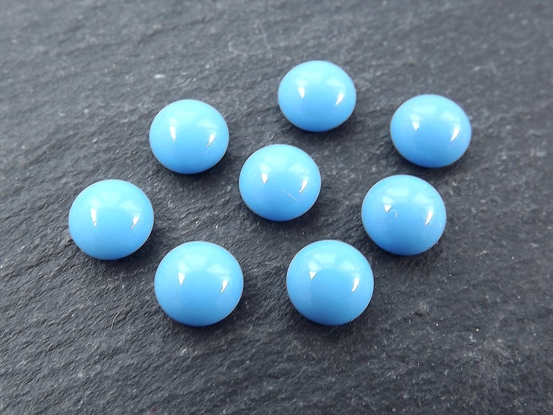 4mm Round Glass Beads - Czech Blue 100 - Yahoo Shopping