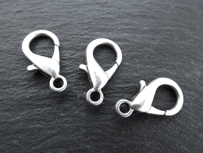 Stainless steel lobster clasp, 3 size available, Tarnish free findings