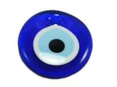 Blue Evil Eye Round Pendant, Handmade Turkish Artisan Nazar, Evil Eye Gift, Amulet, Talisman, 5.5cm