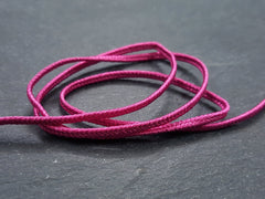 Raspberry Pink, Soutache Cord,  Twisted Trim, Rayon Braid, Gimp, Sewing, Quilting, Trim, Jewelry Cord, Pink String, 5 meters = 5.46 Yards