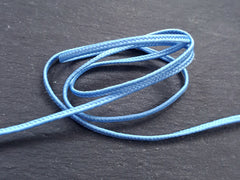 Sky Blue Soutache Cord Twisted Trim Rayon Braid Gimp Jewelry Making Supplies Beading Sewing Quilting Trimming - 5 meters = 5.46 Yards