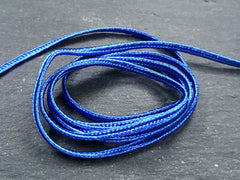 Royal Blue Soutache Cord Twisted Trim Rayon Braid Gimp Jewelry Making Supplies Beading Sewing Quilting Trimming - 5 meters = 5.46 Yards