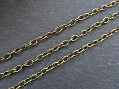 5mm Cable Chain Antique Bronze Plated - Necklace Bracelet Jewelry Supplies Chain - 3 Meters  or 9.84 Feet