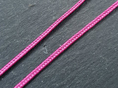 Raspberry Pink, Soutache Cord,  Twisted Trim, Rayon Braid, Gimp, Sewing, Quilting, Trim, Jewelry Cord, Pink String, 5 meters = 5.46 Yards
