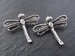 Silver Dragonfly Charms, Dragonfly Pendant, Small Dragonfly Charms, Dragonflies, Winged
