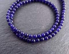 4mm Deep Purple Jade Stone Beads, Gemstone Beads, Round Beads, Smooth Cut, Dyed Jade Bead, Natural Stone, Full Strand, 15 inch Strand,