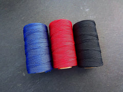 100m Red Knotting Cord, Macrame Parachute Cord, Nylon Beading Knot String, Kumihimo, 1mm, Full 100 Meter Roll