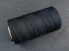 100m Black Knotting Cord, Macrame Parachute Cord, Nylon Beading Knot String, Kumihimo, 1mm, Full 100 Meter Roll
