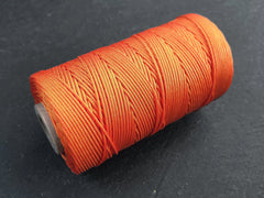 100m Orange Knotting Cord, Macrame Parachute Cord, Nylon Beading Knot String, Kumihimo, 1mm, Full 100 Meter Roll, Carato