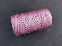 100m Lilac Pink Knotting Cord, Macrame Parachute Cord, Nylon Beading Knot String, Kumihimo, 1mm, Full 100 Meter Roll, Viyola