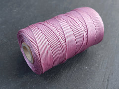 100m Lilac Pink Knotting Cord, Macrame Parachute Cord, Nylon Beading Knot String, Kumihimo, 1mm, Full 100 Meter Roll, Viyola