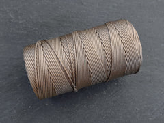 100m Beige Knotting Cord, Macrame Parachute Cord, Nylon Beading Knot String, Kumihimo, 1mm, Full 100 Meter Roll, Vision
