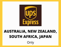 UPS Express Shipping 3-4 Days - Australia, New Zealand, South Africa, Japan, South Korea, Please provide your contact number at checkout