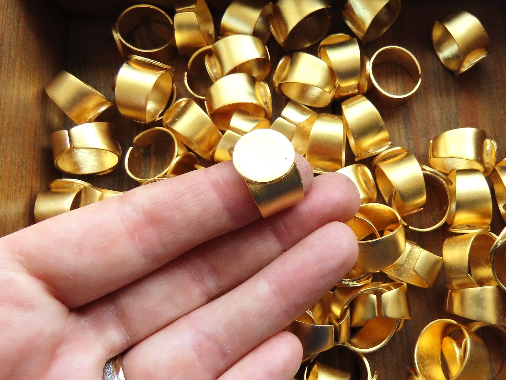 Gold filled clearance ring blanks