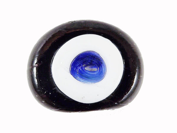 Black Evil Eye Nazar Glass Bead - Traditional Turkish Handmade