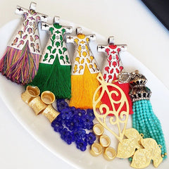 Sunshine Yellow Silk Thread Turkish Caftan Tassel Pendant - Matte Silver Plated - 1PC