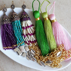 10 Simple Leaf  Charms - Matte Antique Silver Plated