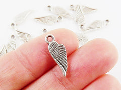 Wing Charms, Silver Wing Charms, Angel Wing Charms, Silver Angel Wing, Mini Wing Charms